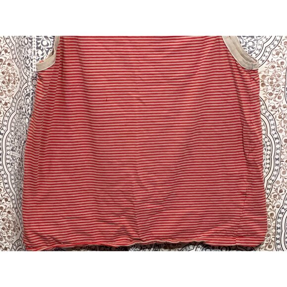 Pacsun Mens Red & White Striped Tank Top Size M With Embroidered Detail - Picture 5 of 10